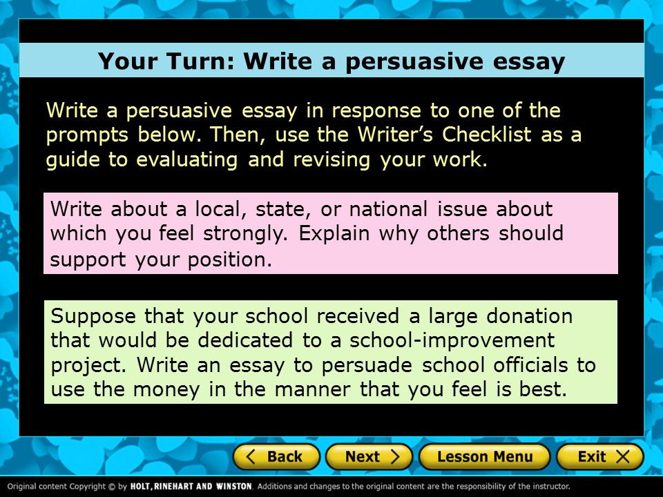 how to write a call to action persuasive essay